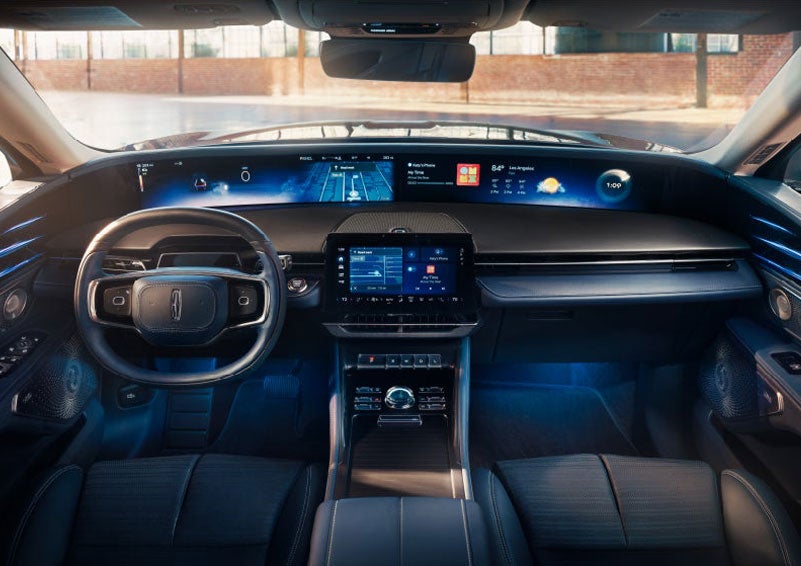 The panoramic display is shown in a 2025 Lincoln Nautilus® SUV. | Buss Lincoln in McHenry IL